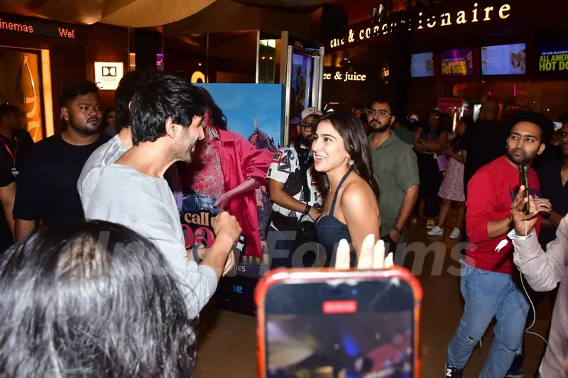 Kartik Aaryan and Sara Ali Khan Attend the screening of 'Call Me Bae'