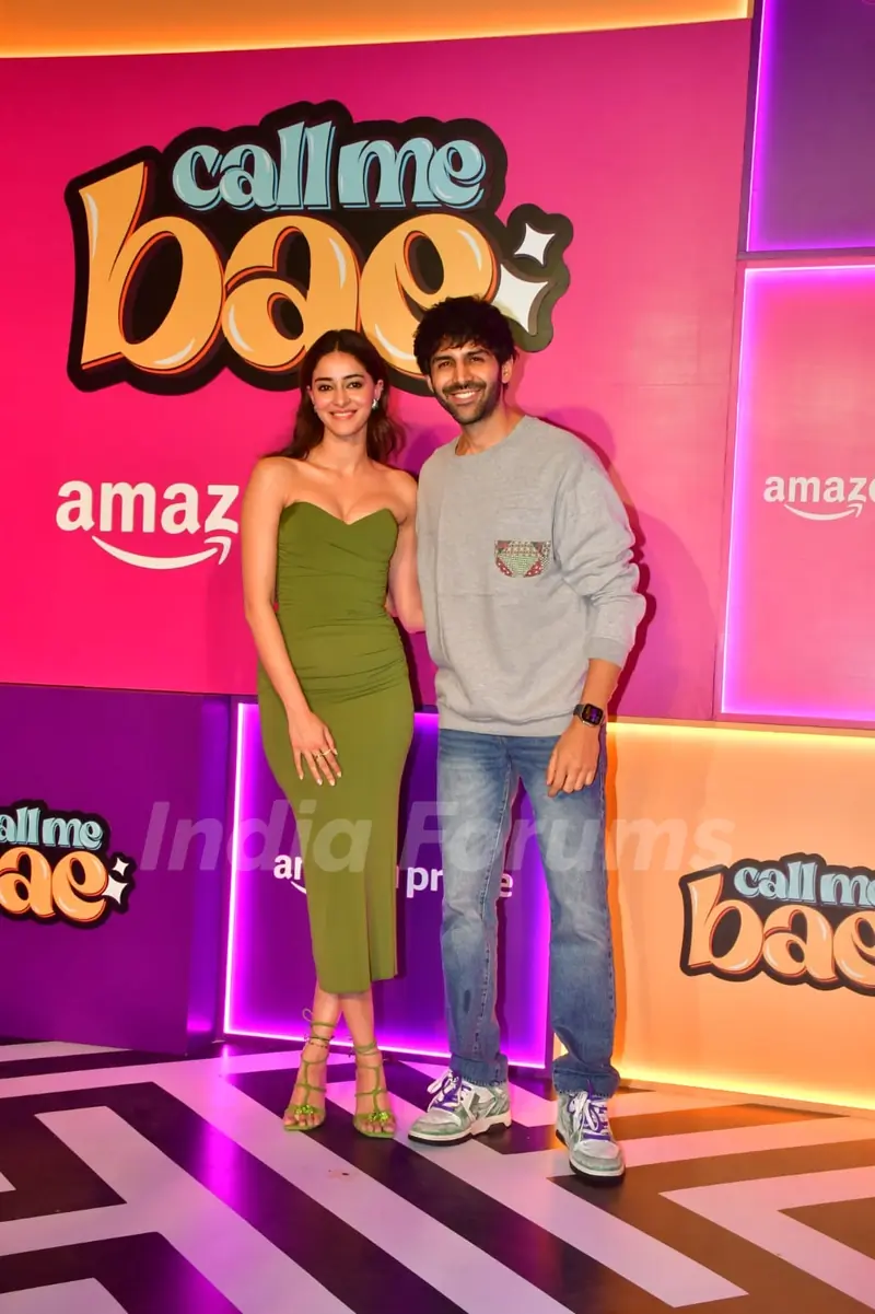 Kartik Aaryan and Ananya Panday Attend the screening of 'Call Me Bae'