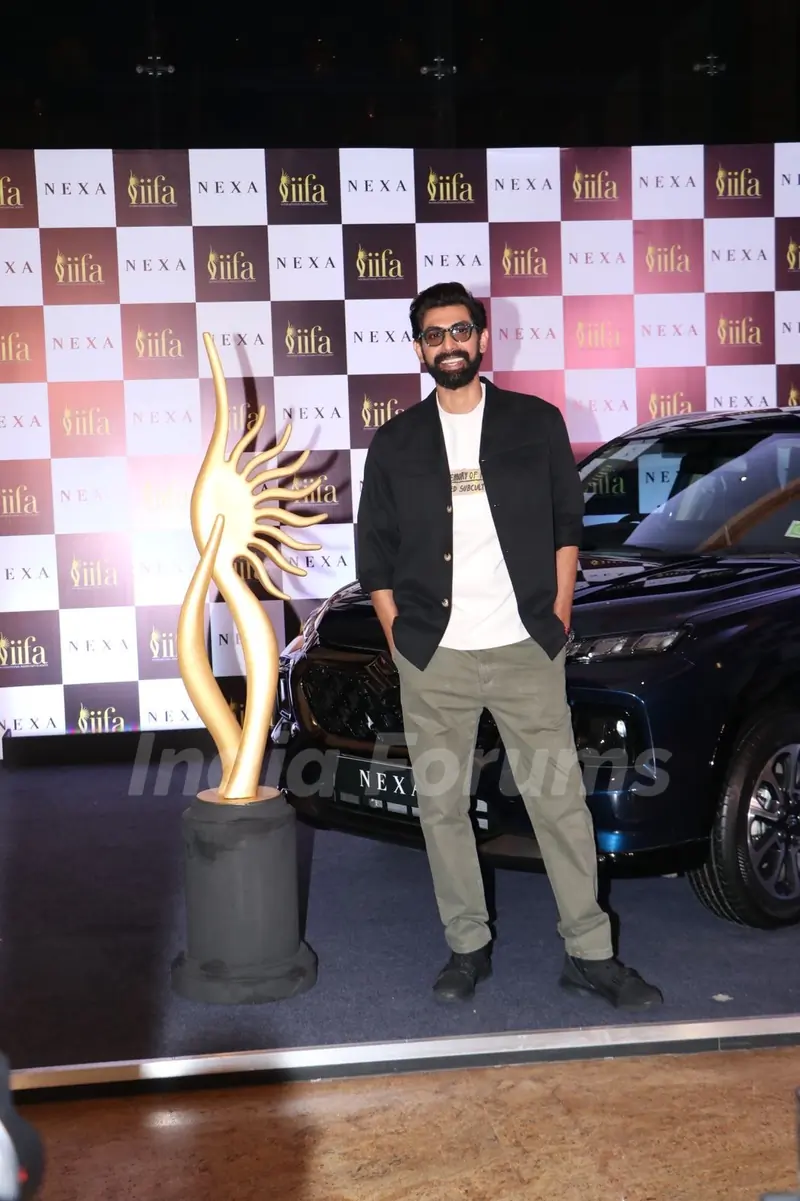 Rana Daggubati snapped at the conference of 24th IIFA Awards