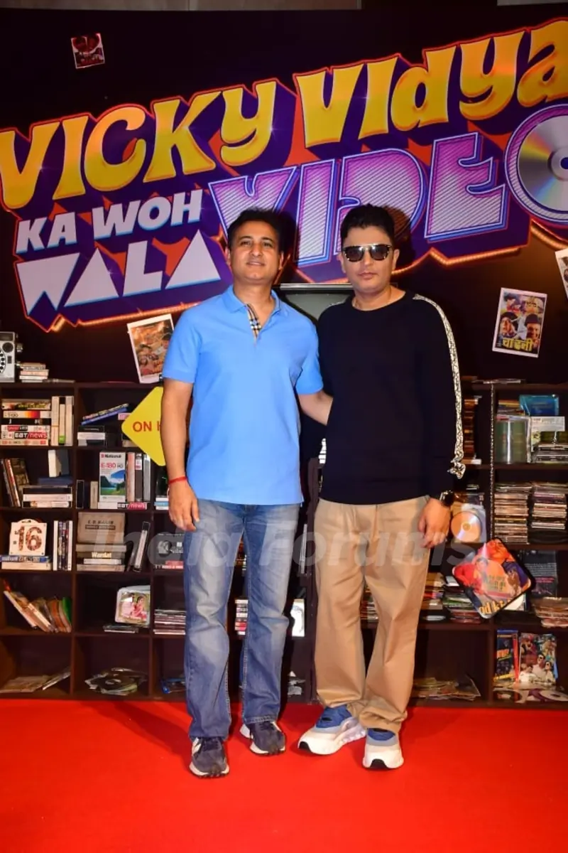 Bhushan Kumar snapped at the trailer launch of Vicky Vidya Ka Woh Wala Video