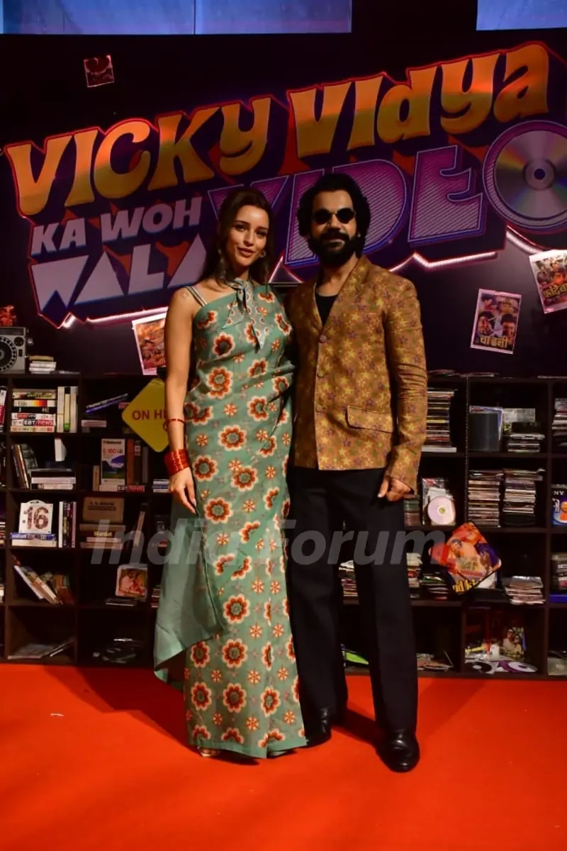 Rajkummar Rao and Triptii Dimri snapped at the trailer launch of Vicky Vidya Ka Woh Wala Video