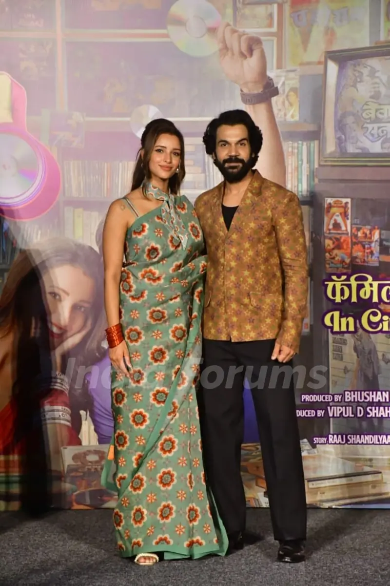 Rajkummar Rao and Triptii Dimri snapped at the trailer launch of Vicky Vidya Ka Woh Wala Video
