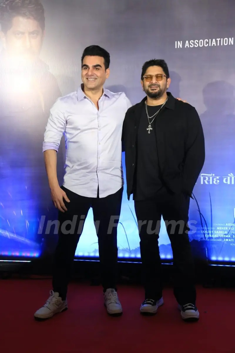 Arshad Warsi and Arbaaz Khan snapped at the trailer Launch of 'Banda Singh Chaudhary'