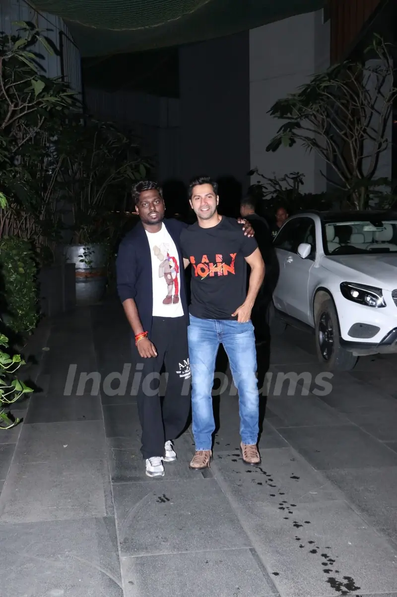 Varun Dhawan and Atlee Kumar Baby John meet up in Mumbai