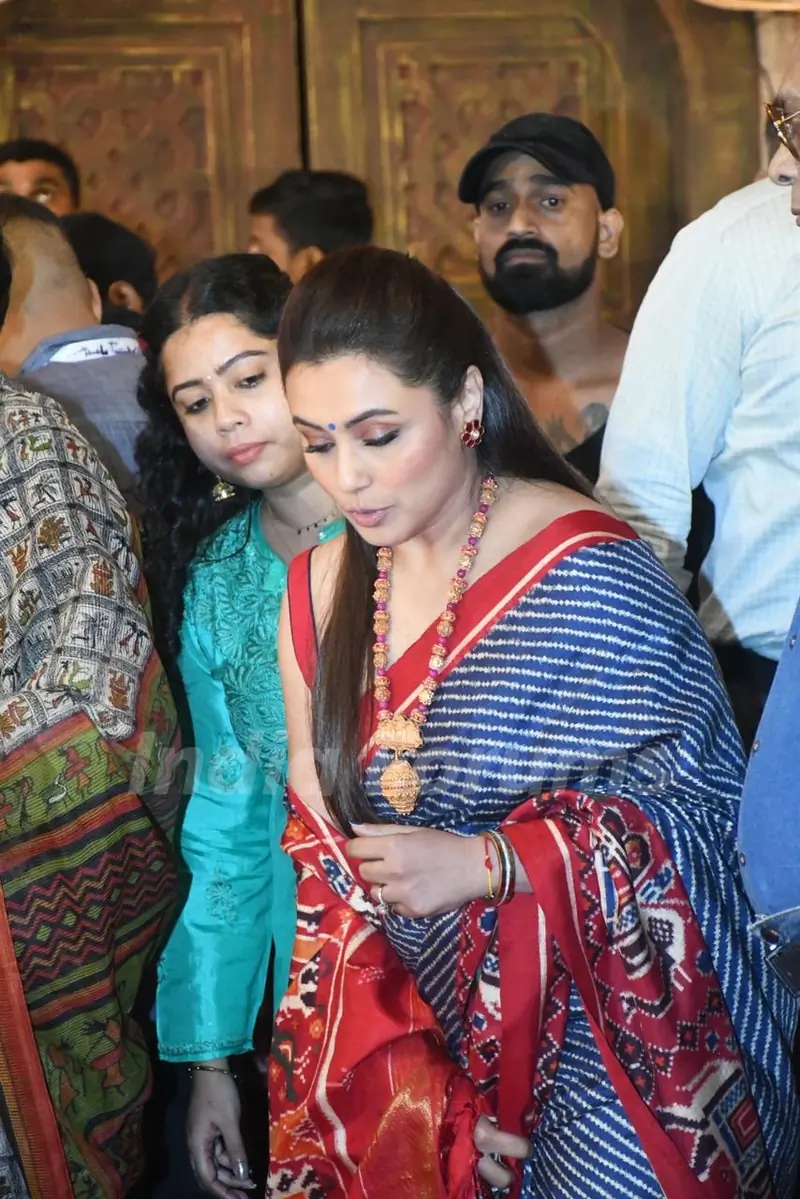 Rani Mukerji snapped at Durga Puja Celebration