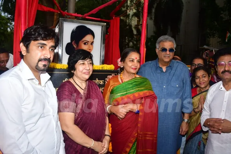 Boney Kapoor and Shabana Azmi snapped at the ‘unveiling ceremony’ of 'Sridevi Kapoor Chowk'