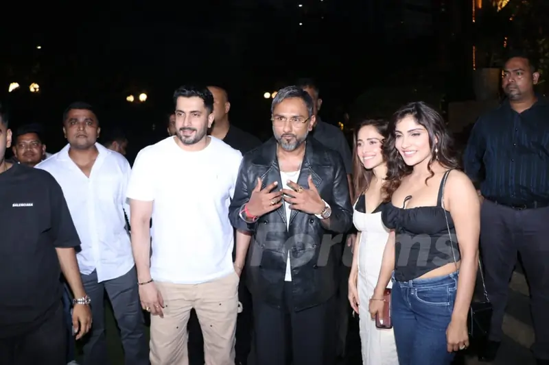 Nushrratt Bharuccha, Sunny Singh and Yo Yo Honey Singh snapped in the city