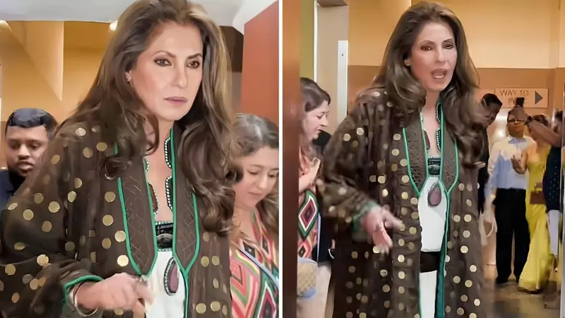 Dimple Kapadia Playfully Refuses to Pose with Twinkle Khanna at Premiere: &quot;I Don't Pose with Juniors&quot;