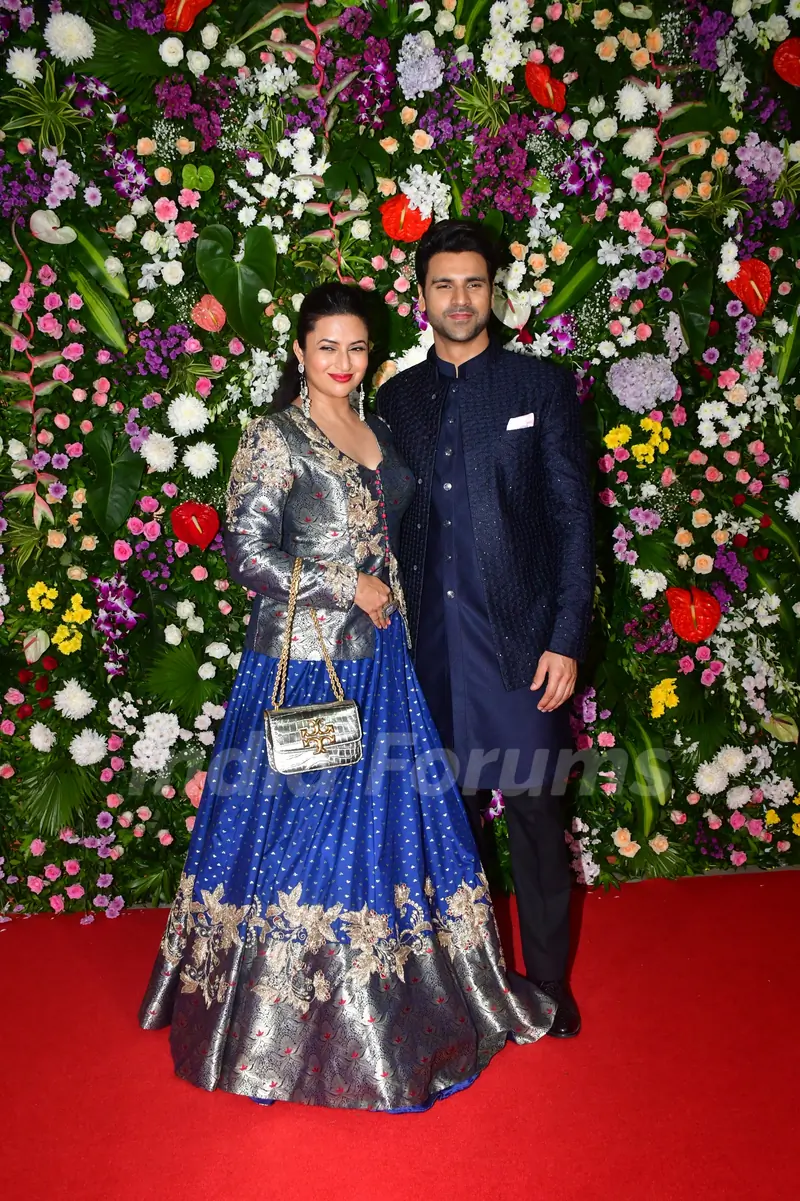Divyanka Tripathi and Vivek Dahiya attends Ekta Kapoor's Diwali Bash