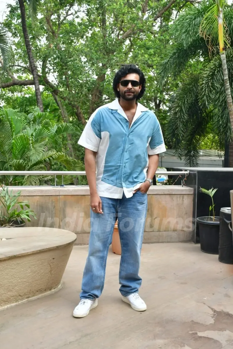 Varun Tej  Konidela snapped promoting their upcoming film 'Matka'