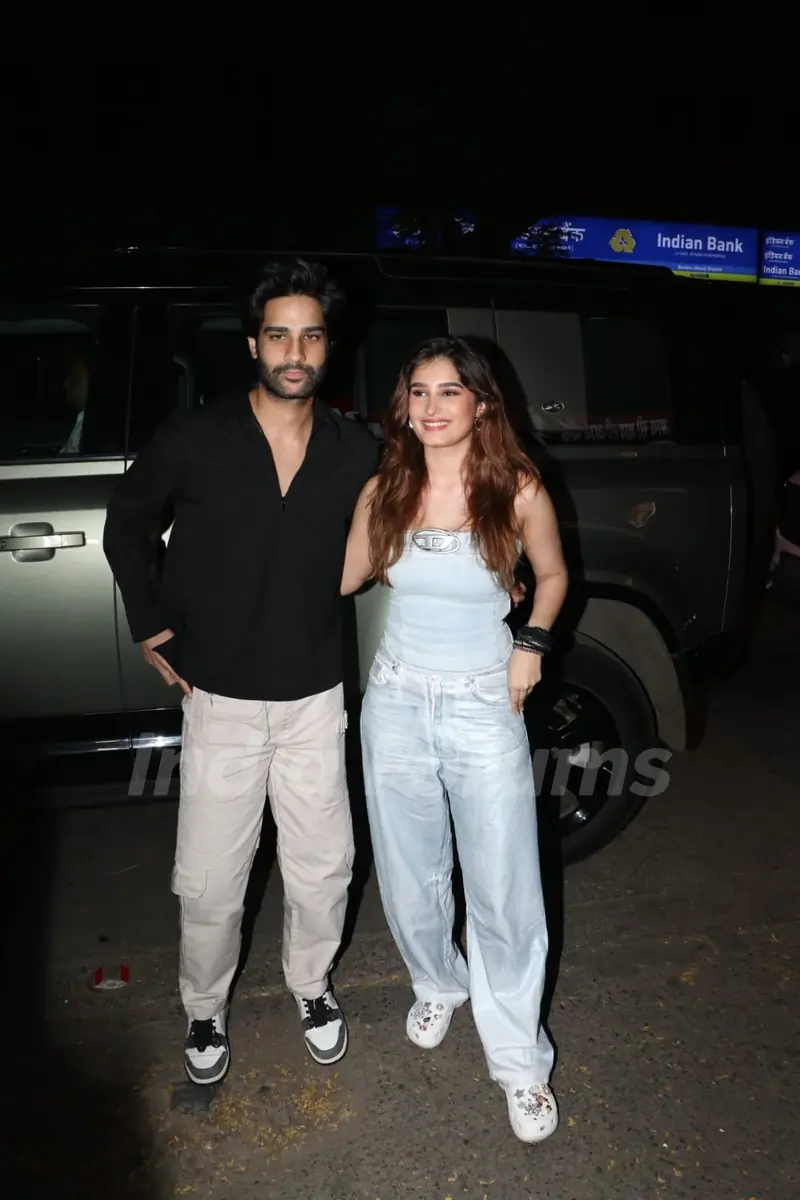 Rasha Thadani and Aman Devgan snapped in the city