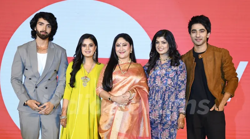 Ayushi Khurana snapped at the serial launch of Jaane Anjaane Hum Mile serial on zee tv