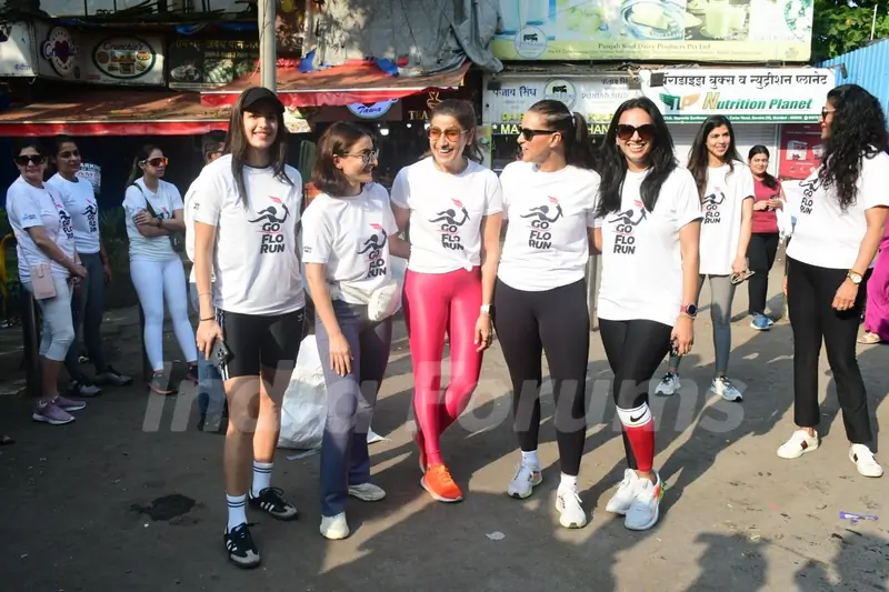 Neha Dhupia, Soha Ali Khan and Natasa Stankovic snapped at the 'Go Flo Run' event