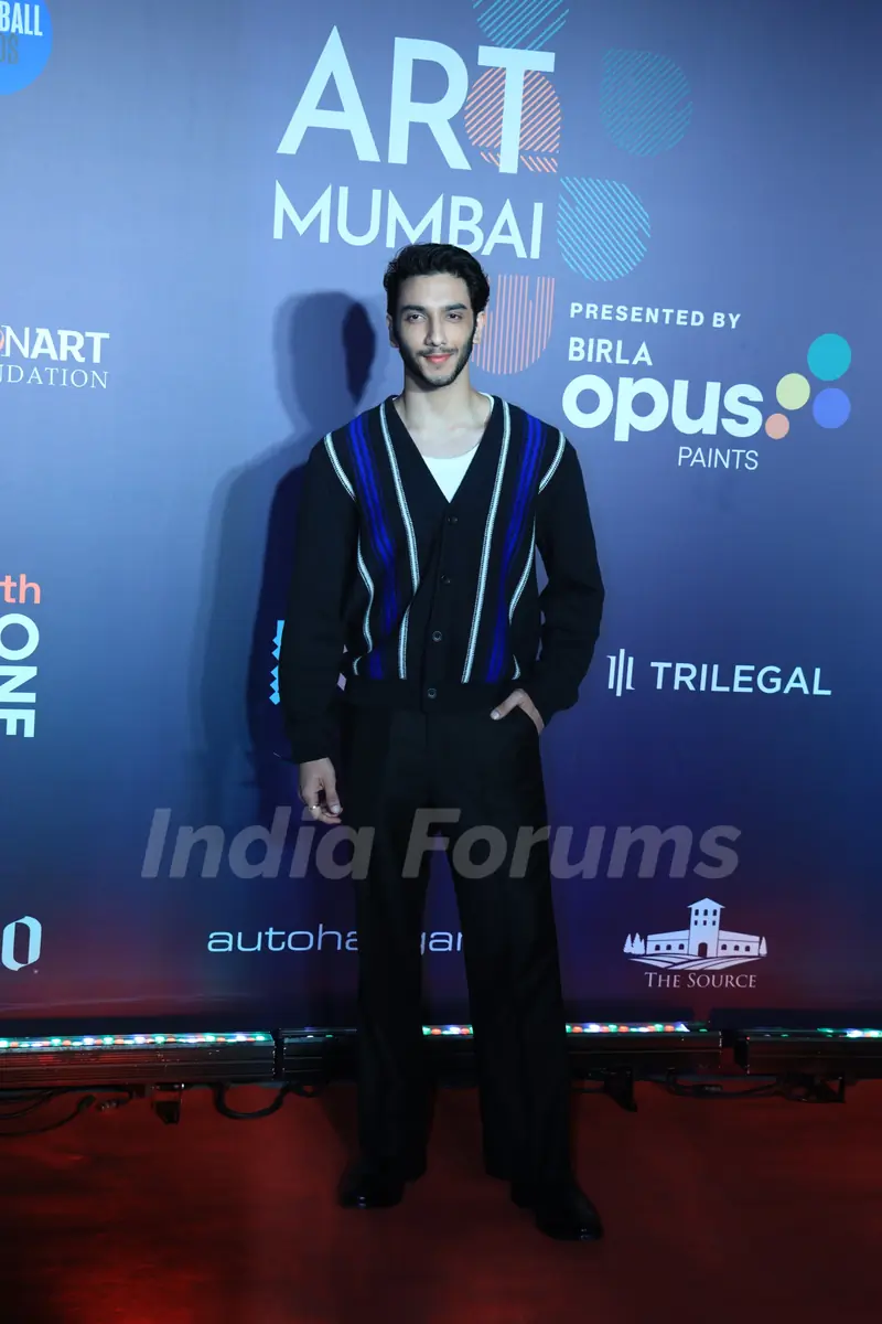 Vedang Raina snapped attending an art event