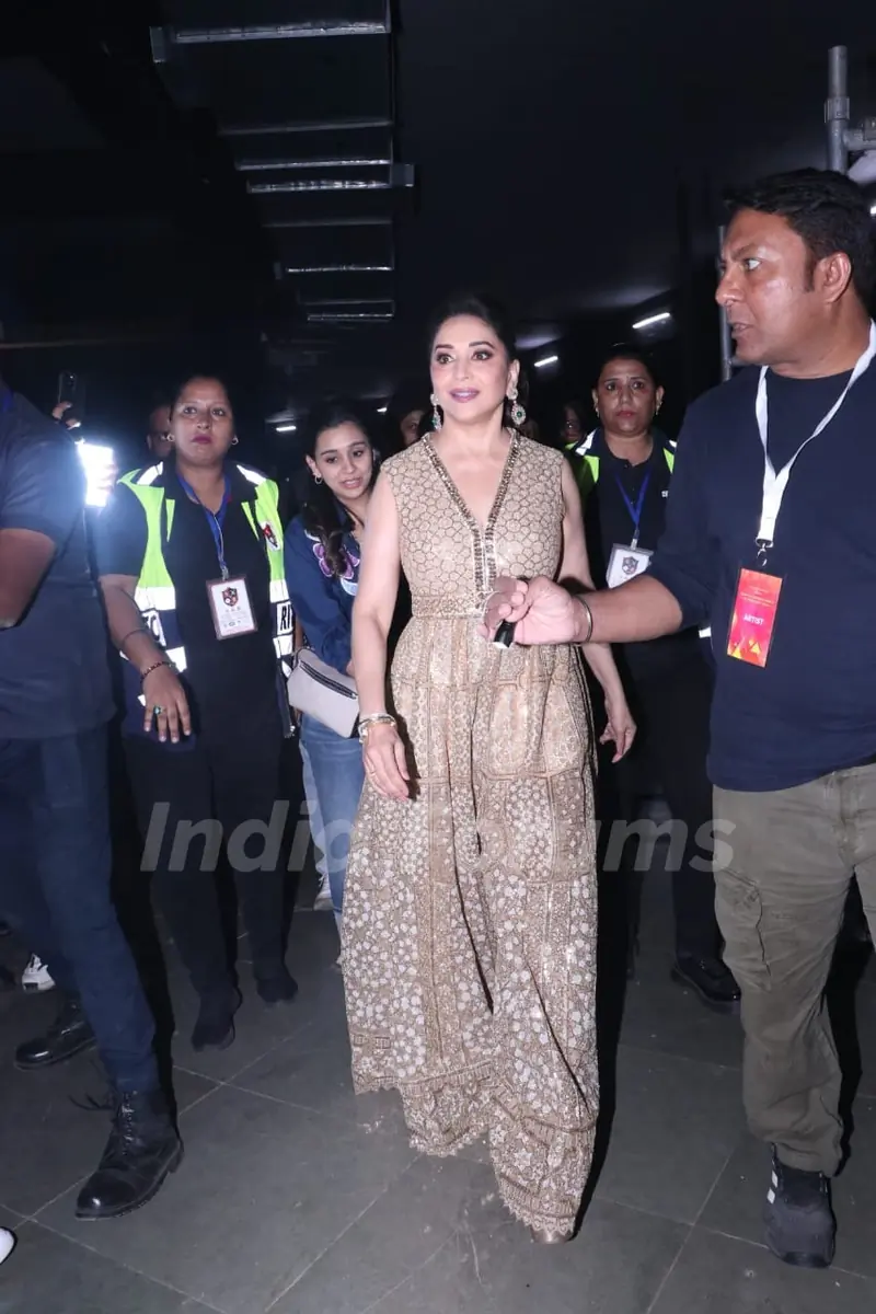 Madhuri Dixit snapped at the Aditya Vikram Birla Puraskars 2024
