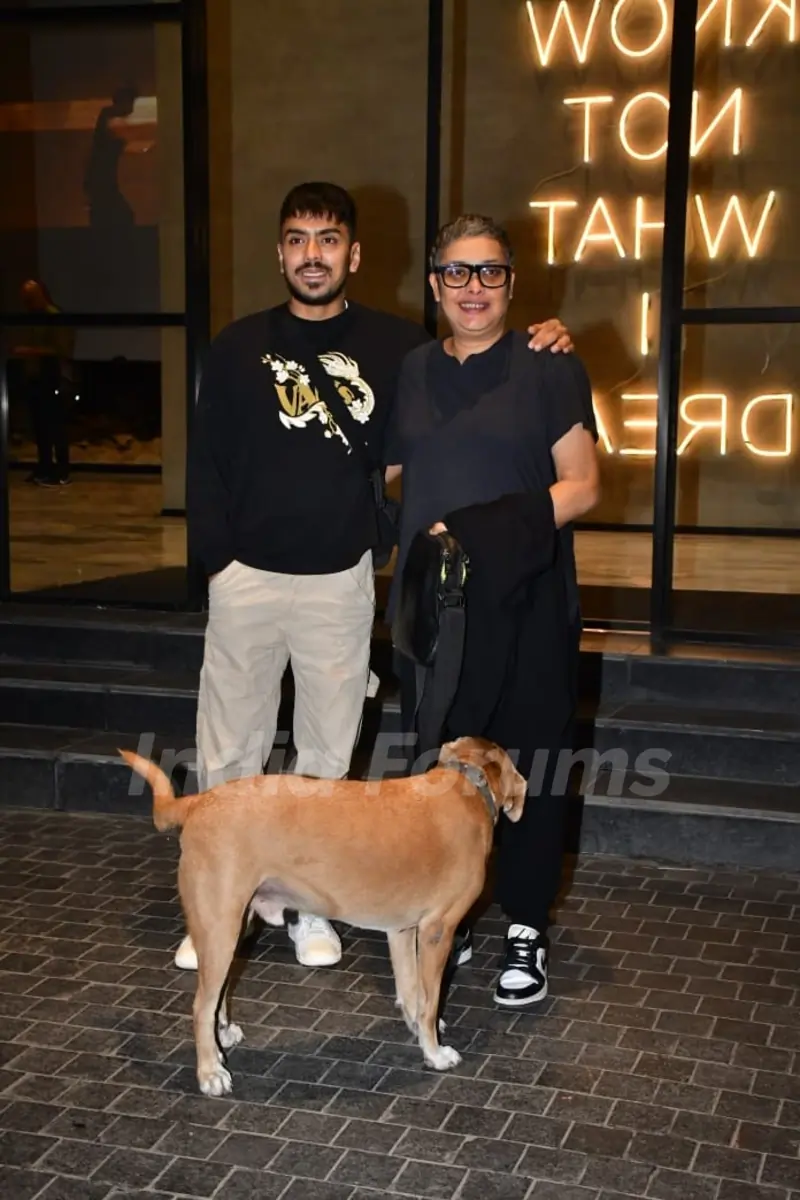 Reema Kagti and Adarsh Gourav snapped in the city