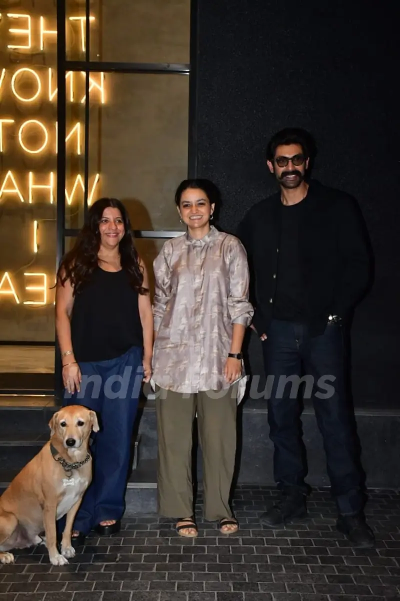 Zoya Akhtar and Rana Daggubati snapped in the city