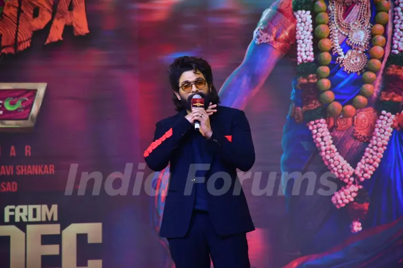 Allu Arjun attend the press conference of 'Pushpa 2: The Rule'