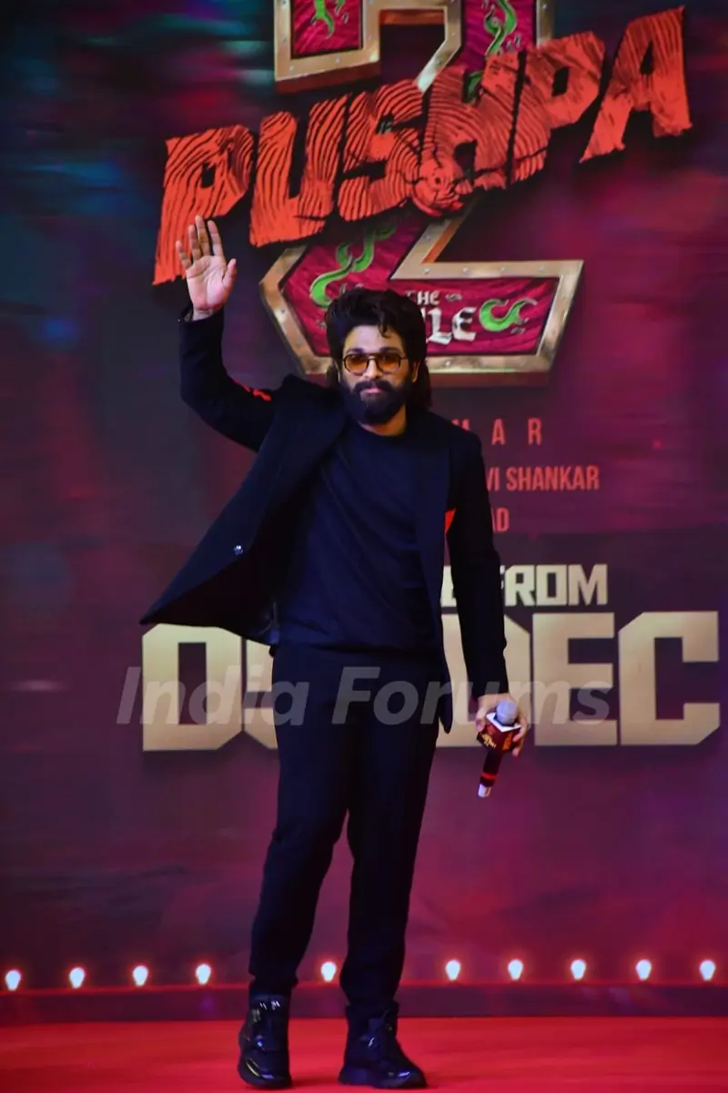 Allu Arjun attend the press conference of 'Pushpa 2: The Rule'