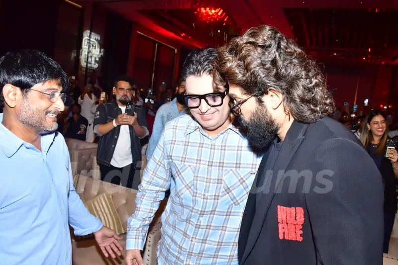 Allu Arjun and Bhushan Kumar attend the press conference of 'Pushpa 2: The Rule'