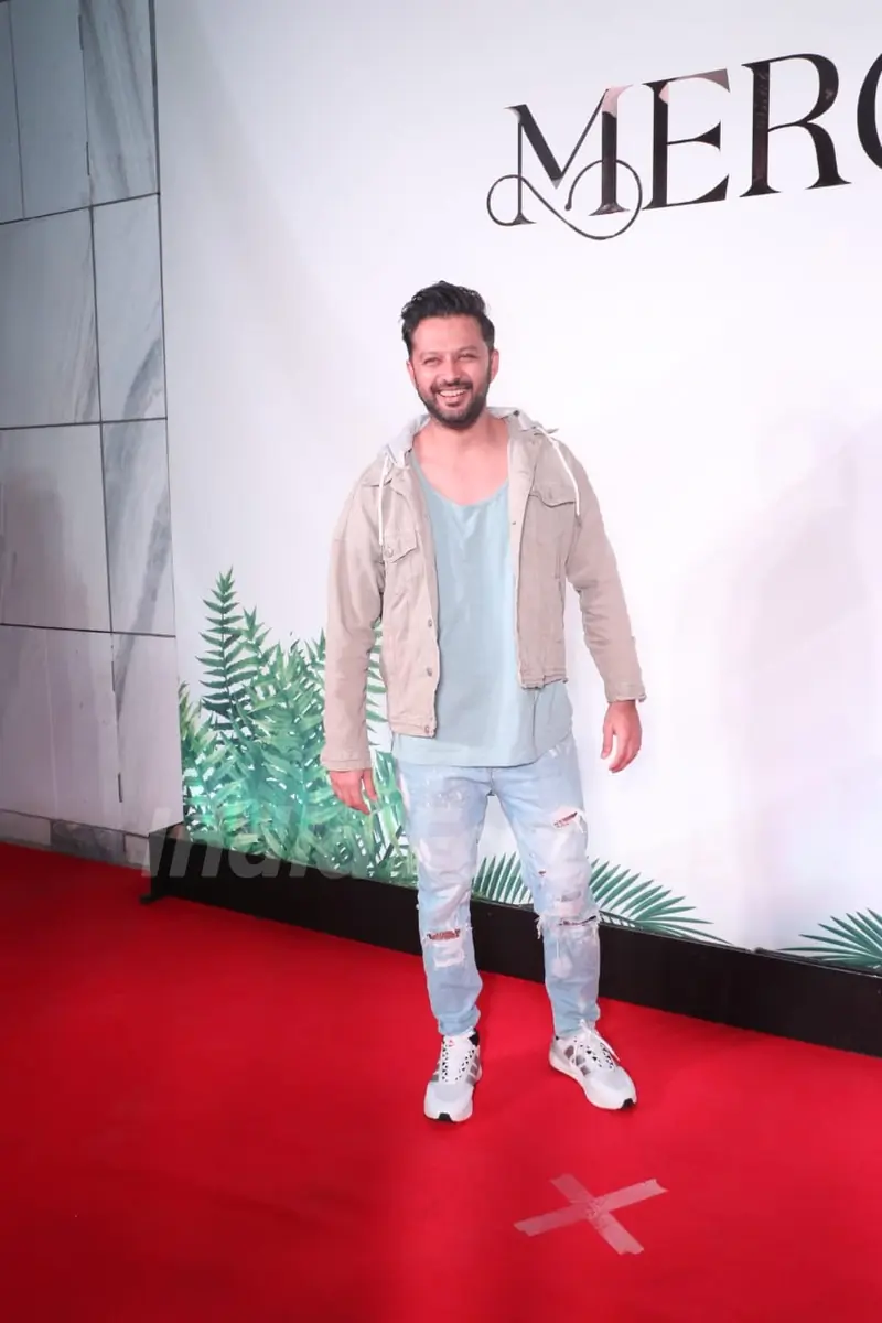 Vatsal Sheth snapped at the launch of Arpita Khan Sharma’s new restaurant, 'Mercii'