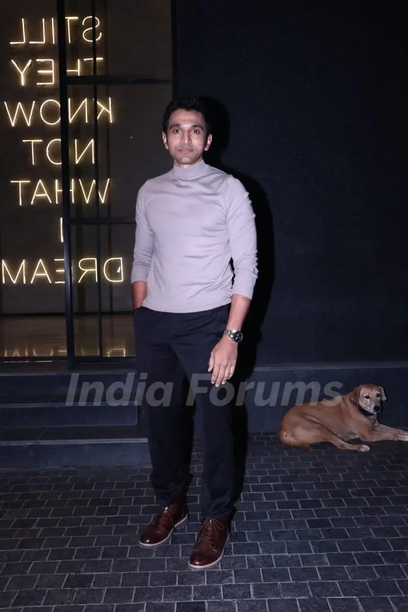 Pratik Gandhi snapped at the screening of 'Agni'