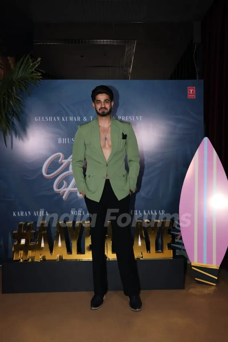 Arbaz Patel  grace The launch of the music video Aaye Haaye