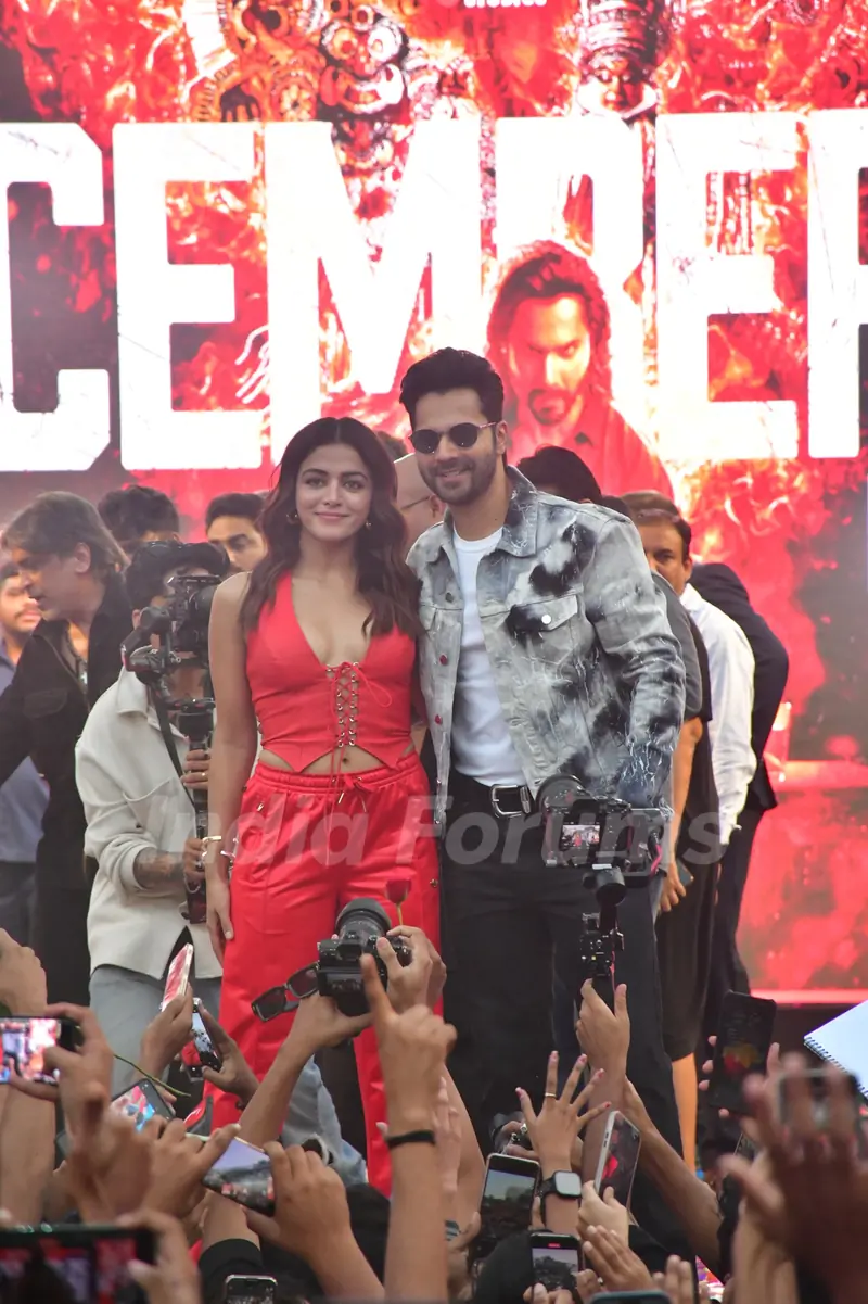 Varun Dhawan and Wamiqa Gabbi grace the trailer launch of Baby John