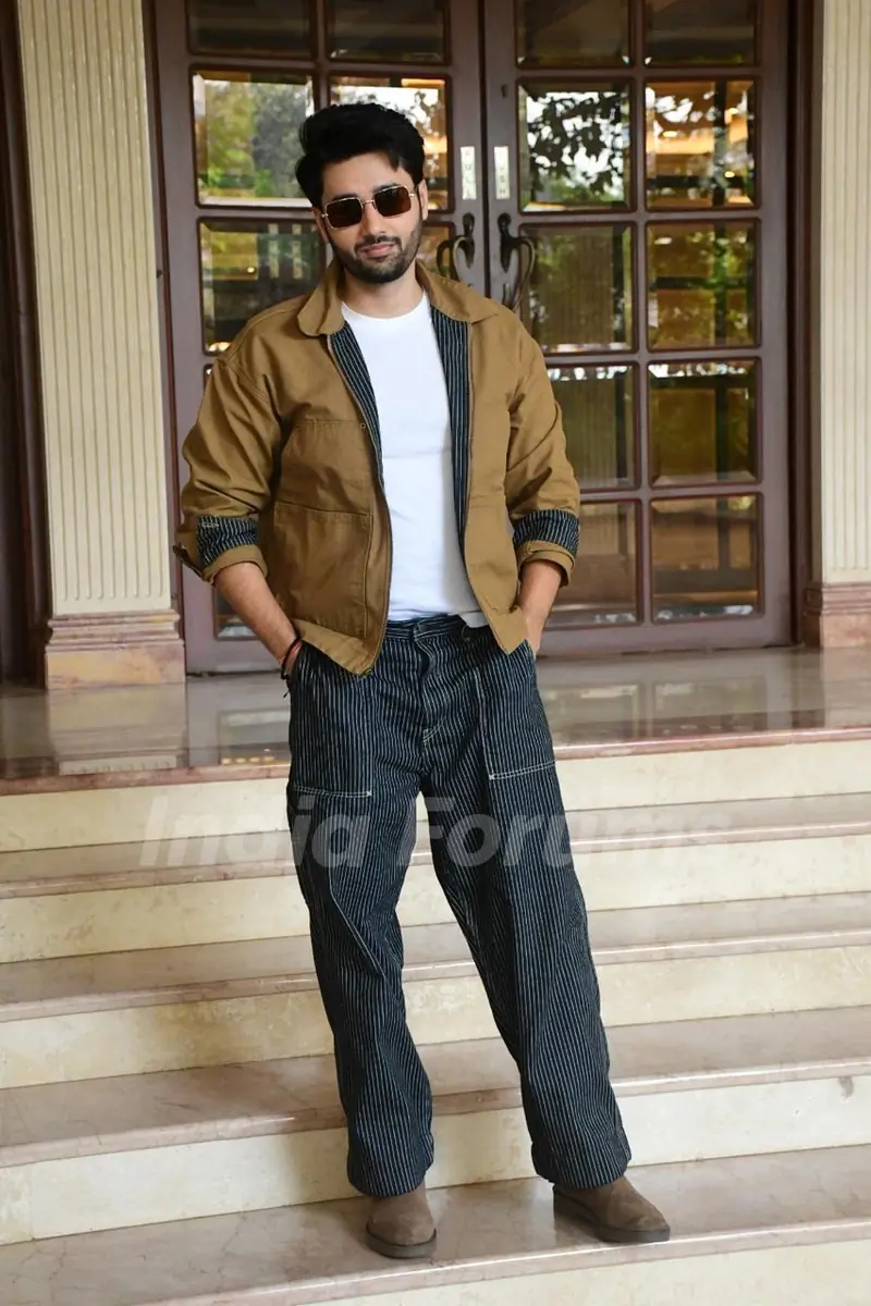 Utkarsh Sharma snapped promoting their upcoming film 'Vanvaas'