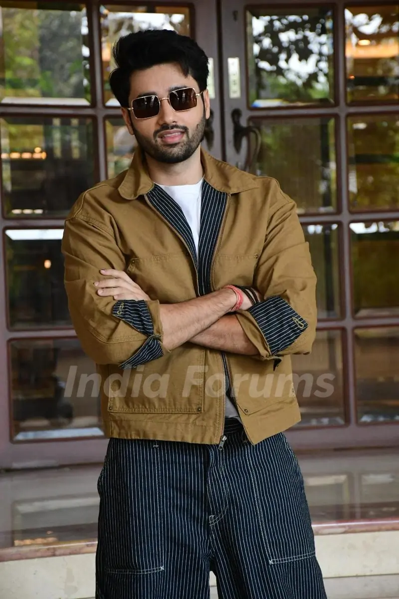 Utkarsh Sharma snapped promoting their upcoming film 'Vanvaas'