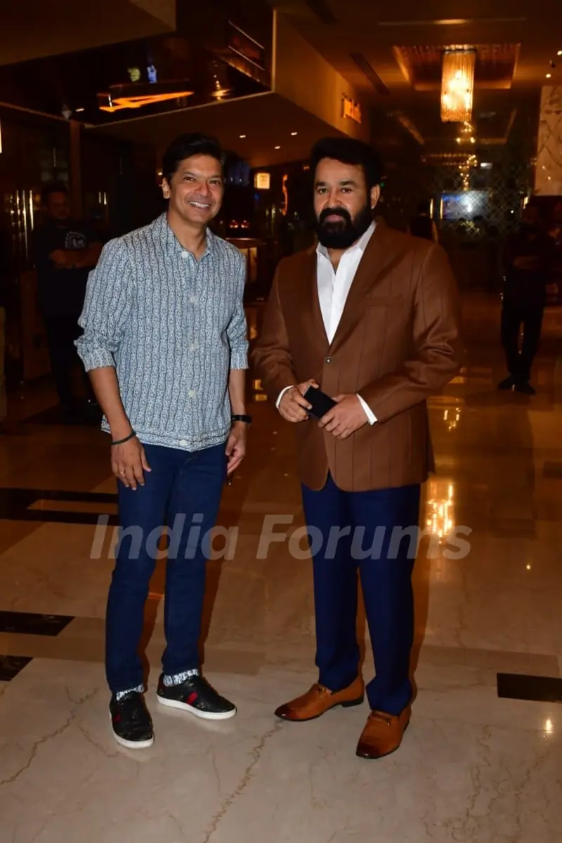 Mohanlal and Shaan grace the trailer launch of 'Barroz'