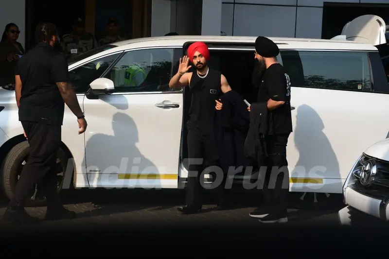 Diljit Dosanjh snapped at the airport