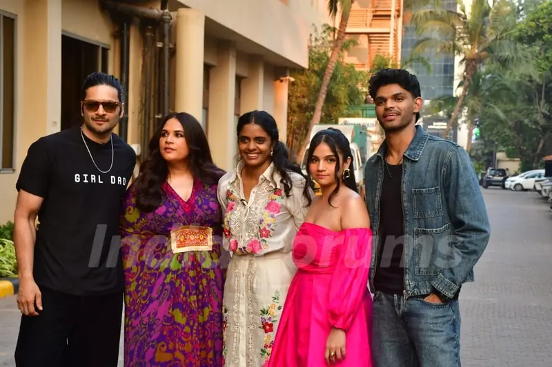 Richa Chadha and Ali Fazal snapped promoting their upcoming film 'Girls Will Be Girls'