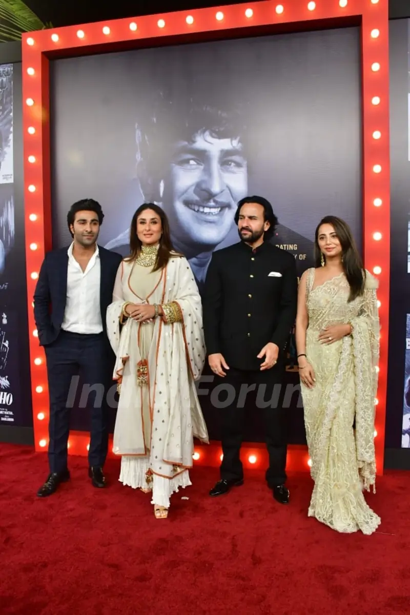 Saif Ali Khan, Kareena Kapoor and Aadar Jain grace Raj Kapoor’s 100th Anniversary
