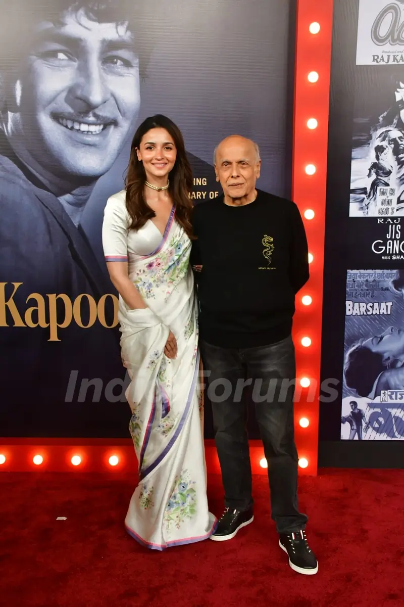 Mahesh Bhatt and Alia Bhatt grace Raj Kapoor’s 100th Anniversary