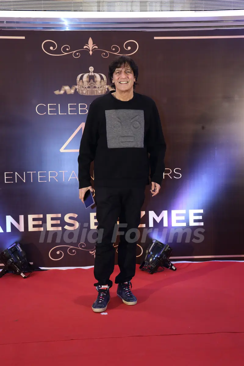 Chunky Panday snapped celebrating 45 years of Anees Bazmee in the industry