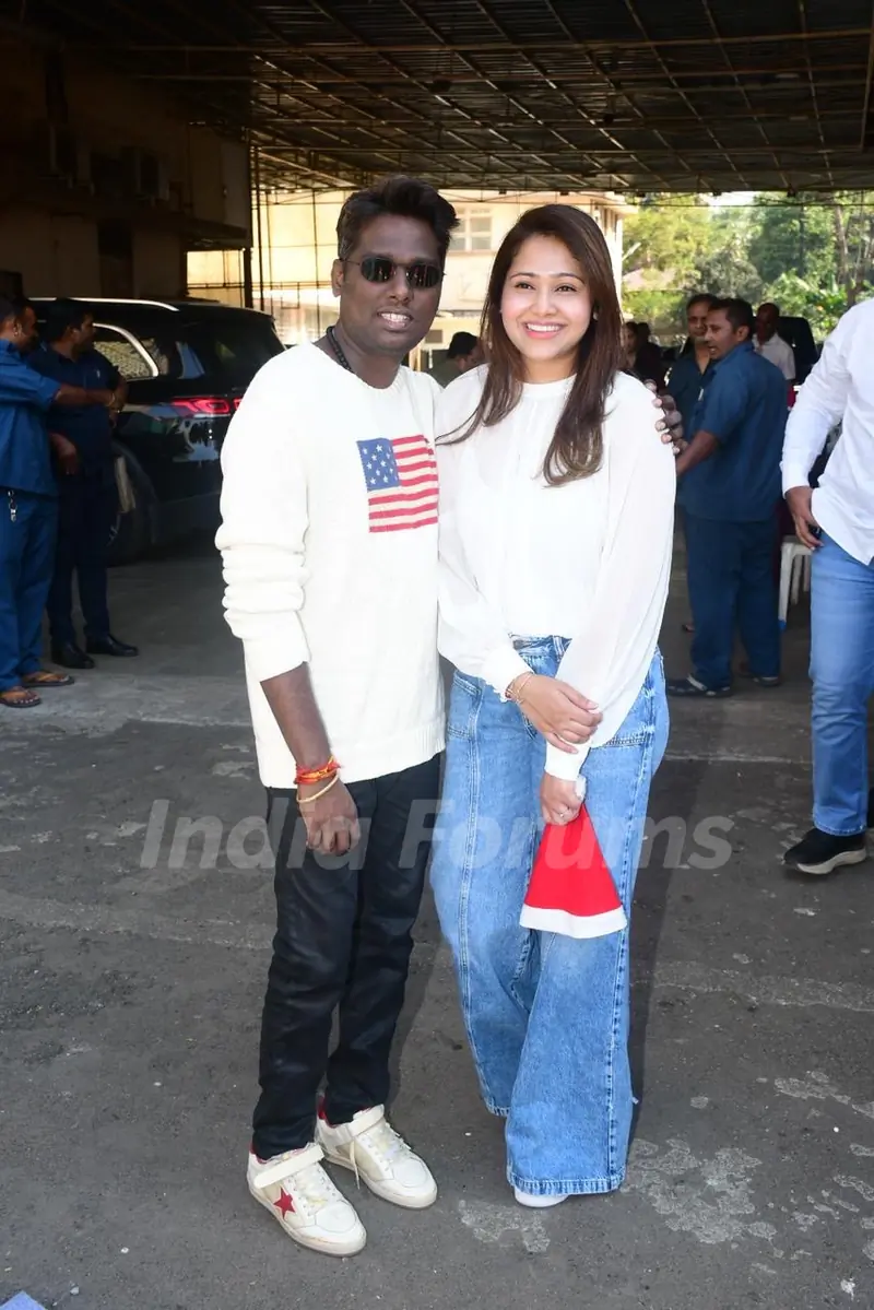 Atlee Kumar snapped promoting Baby John at St Andrew School