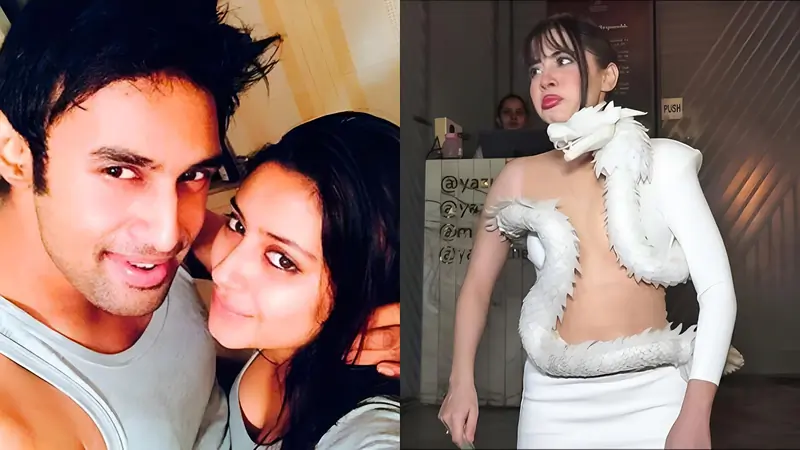 Rahul Raj Singh with late Pratyusha Banerjee, Uorfi Javed