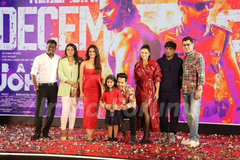 Varun Dhawan, Atlee Kumar, Wamiqa Gabbi and Keerthy Suresh snapped promoting Baby John
