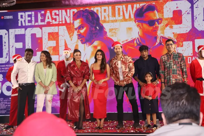 Varun Dhawan, Atlee Kumar, Wamiqa Gabbi and Keerthy Suresh snapped promoting Baby John