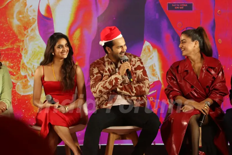 Varun Dhawan, Wamiqa Gabbi and Keerthy Suresh snapped promoting Baby John