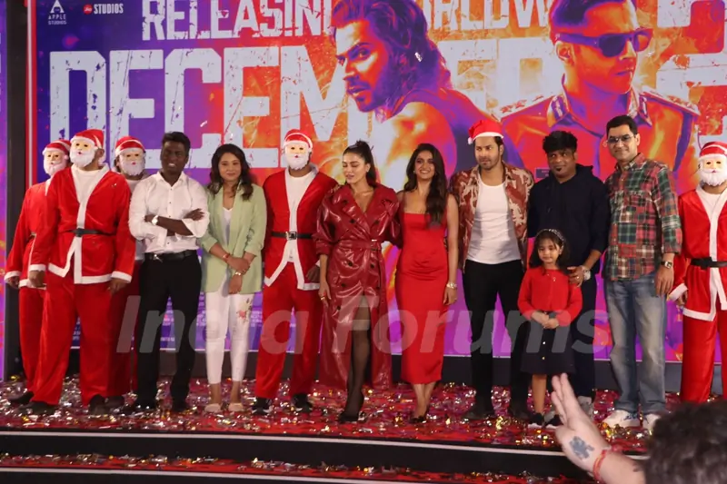 Varun Dhawan, Atlee Kumar, Wamiqa Gabbi and Keerthy Suresh snapped promoting Baby John