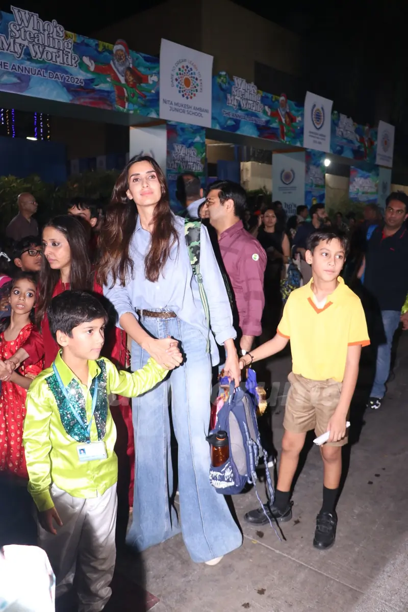 Celebrities snapped attending the Dhirubhai Ambani School annual day function