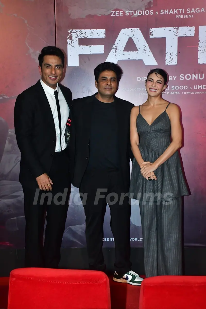Sonu Sood and Jacqueline Fernandez grace Fateh trailer launch