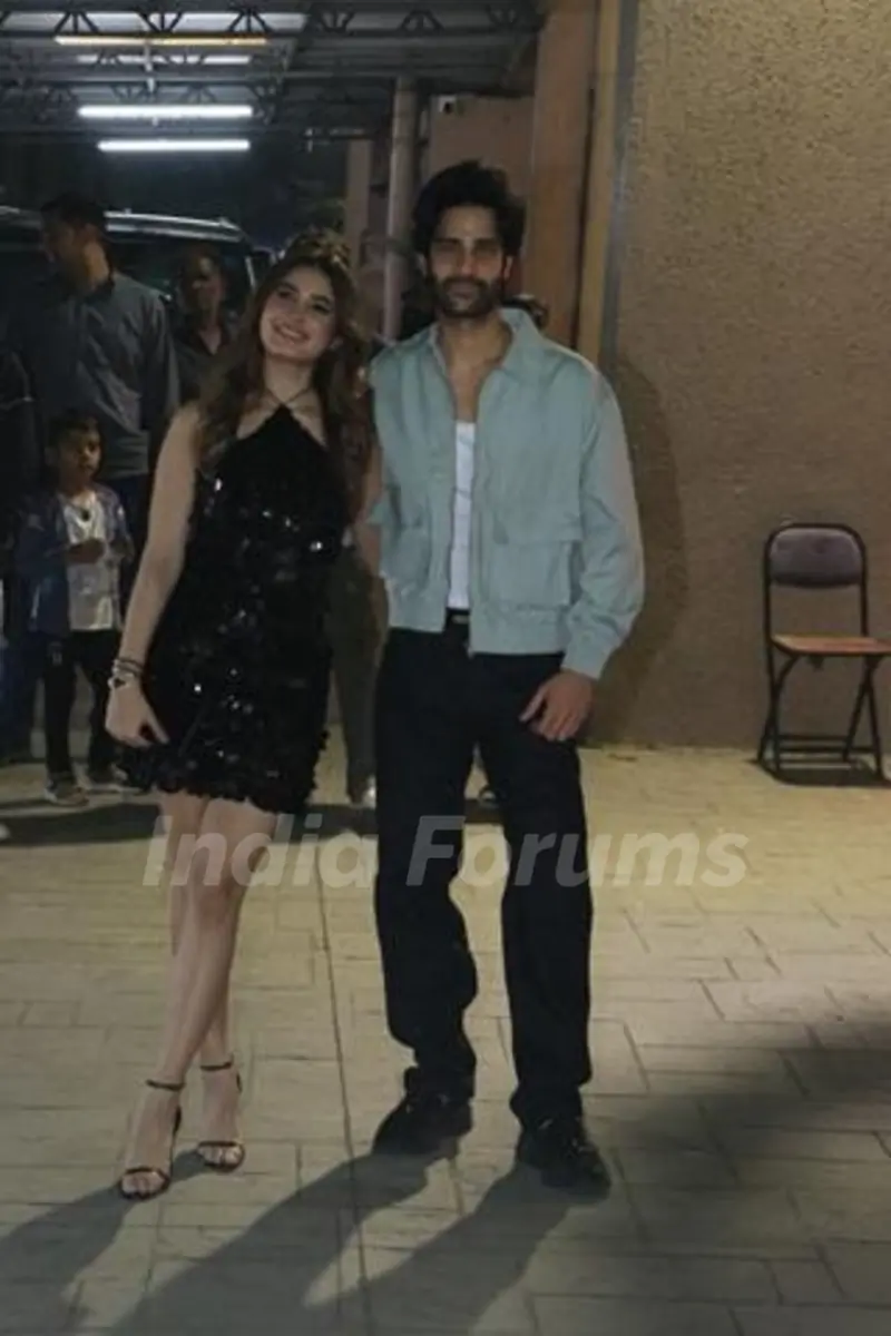 Rasha Thadani and Aman Devgan snapped outside Arbaaz Khan’s Bandra house