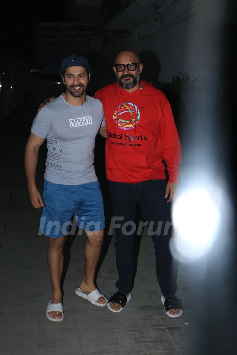 Varun Dhawan and Shashank Khaitan snapped in the city