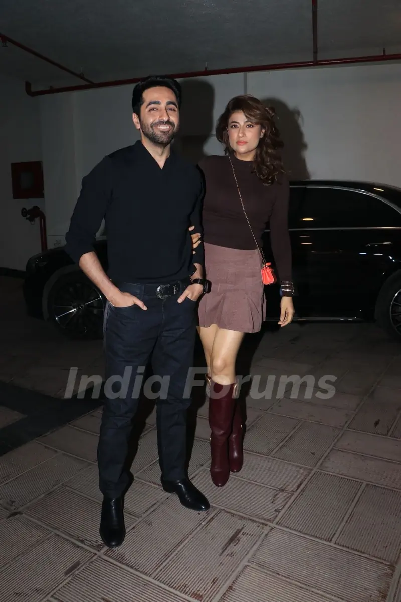 Ayushmann Khurrana and Tahira Kashyap Khurrana  snapped in the city