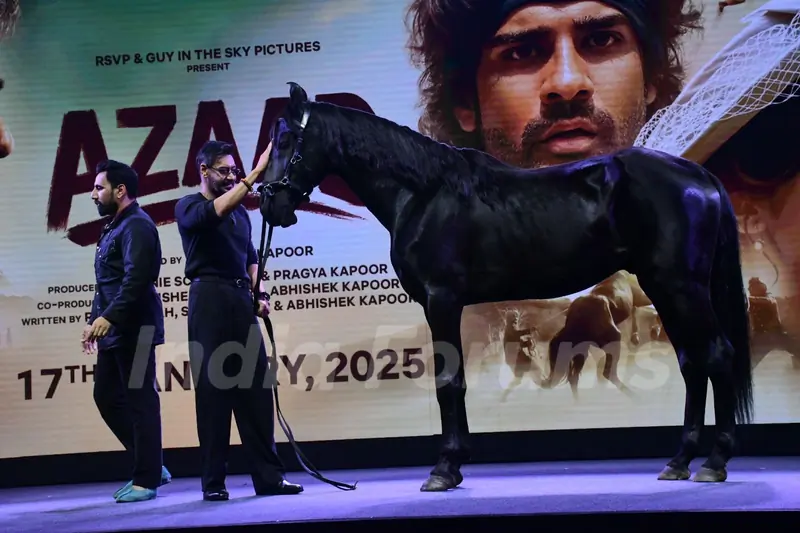 Ajay Devgn snapped at the trailer launch of 'Azaad'