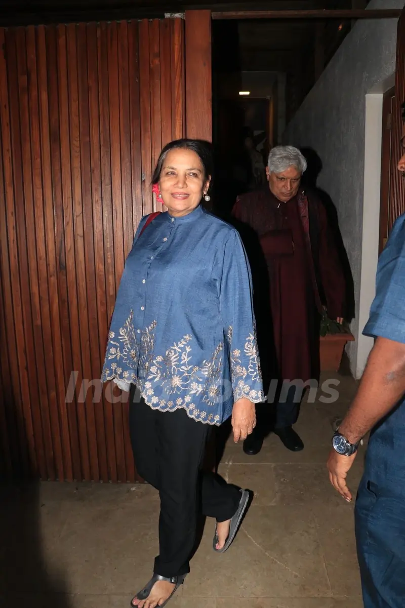 Shabana Azmi snapped in the city