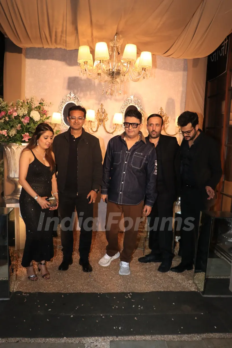Bhushan Kumar attend Armaan Malik and Aashna Shroff’s wedding reception